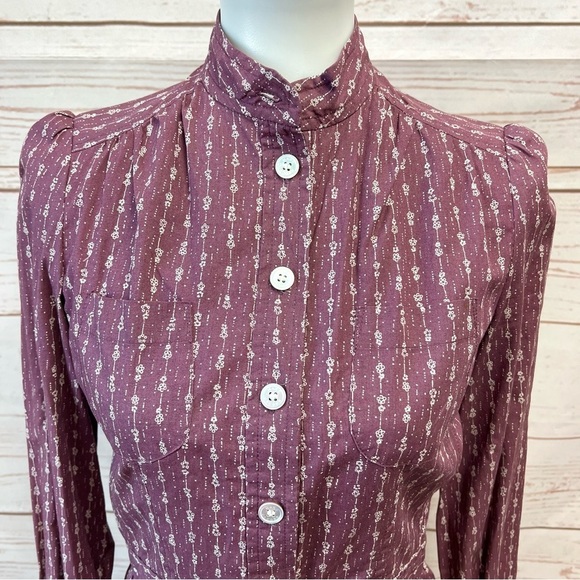 Marc Jacobs Puff Sleeve Floral Cottagecore Peplum Blouse - Picture 4 of 10